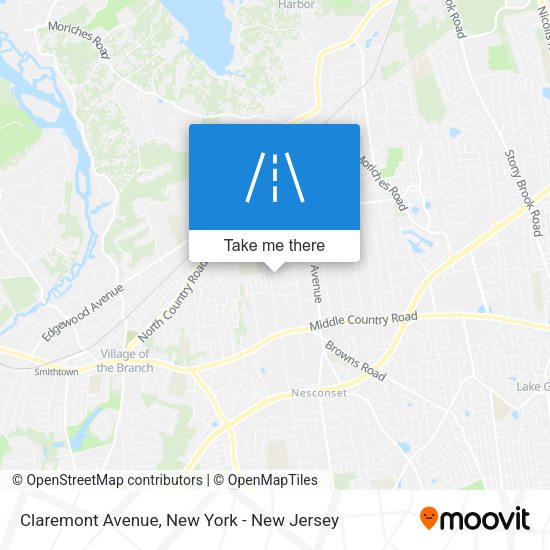 Mapa de Claremont Avenue