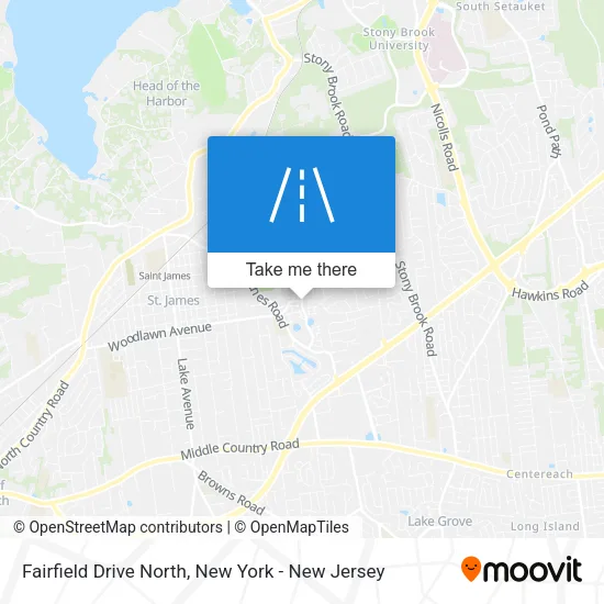 Fairfield Drive North map