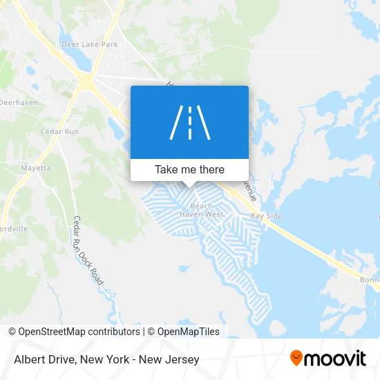 Albert Drive map