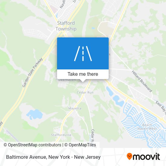 Mapa de Baltimore Avenue