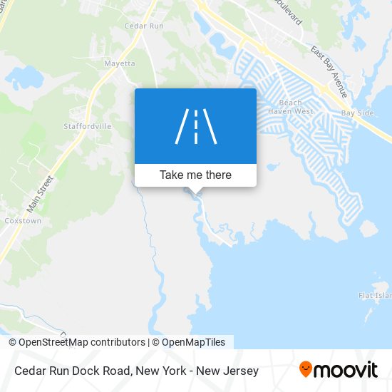 Cedar Run Dock Road map