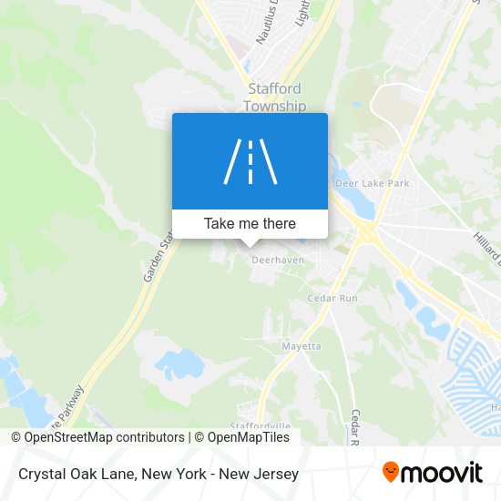 Mapa de Crystal Oak Lane
