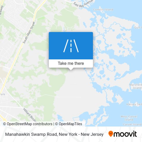 Mapa de Manahawkin Swamp Road