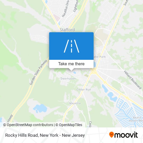 Rocky Hills Road map