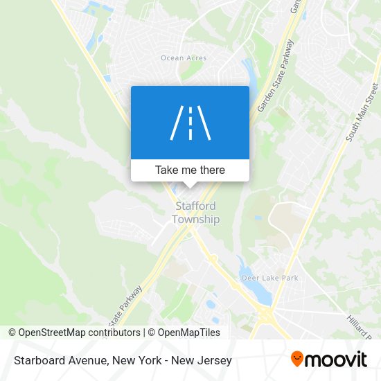 Mapa de Starboard Avenue