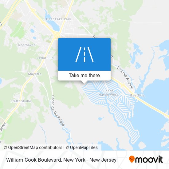 Mapa de William Cook Boulevard