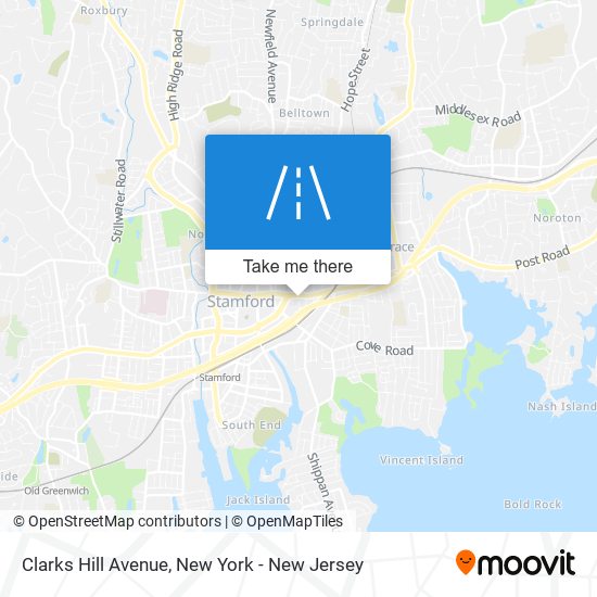 Mapa de Clarks Hill Avenue