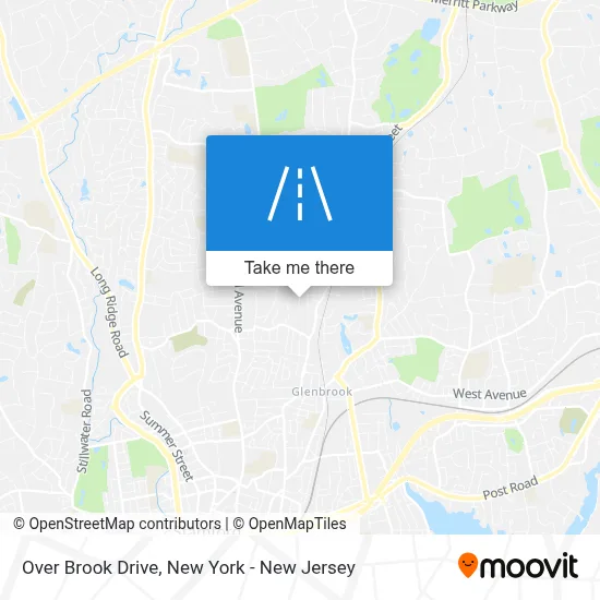 Over Brook Drive map