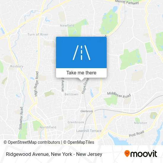 Ridgewood Avenue map
