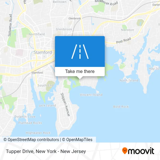 Tupper Drive map