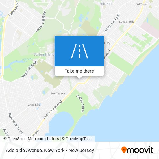 Mapa de Adelaide Avenue