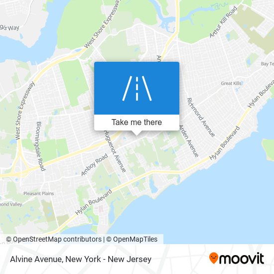 Alvine Avenue map