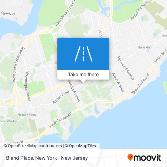 Bland Place map