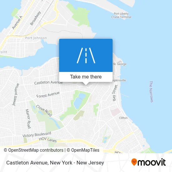 Castleton Avenue map