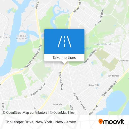 Challenger Drive map