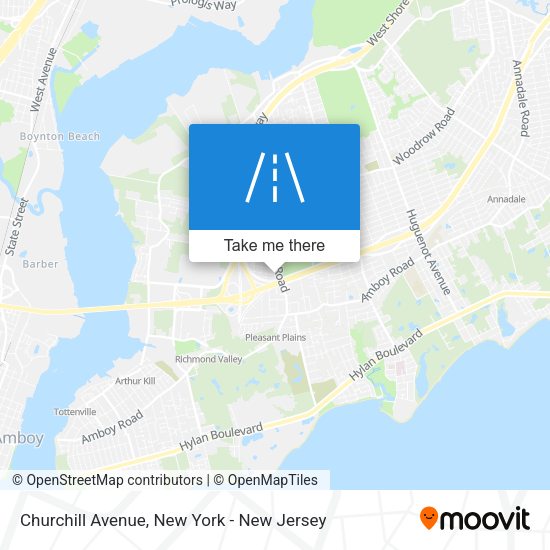 Mapa de Churchill Avenue