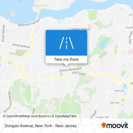 Dongan Avenue map