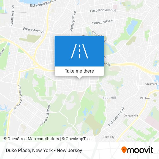 Mapa de Duke Place