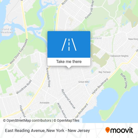 Mapa de East Reading Avenue