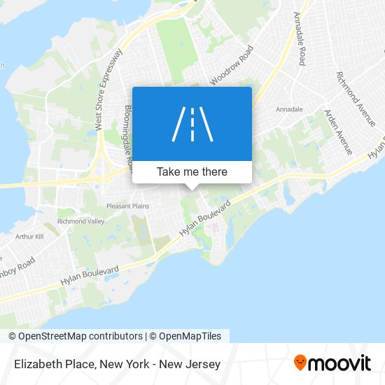 Elizabeth Place map