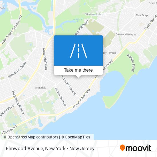 Mapa de Elmwood Avenue