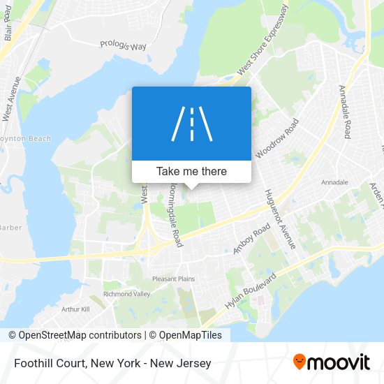 Mapa de Foothill Court