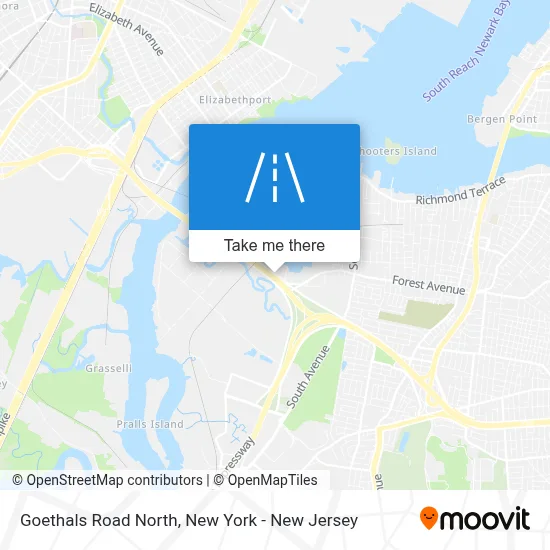 Goethals Road North map