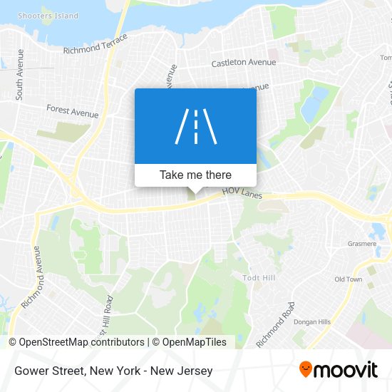 Mapa de Gower Street