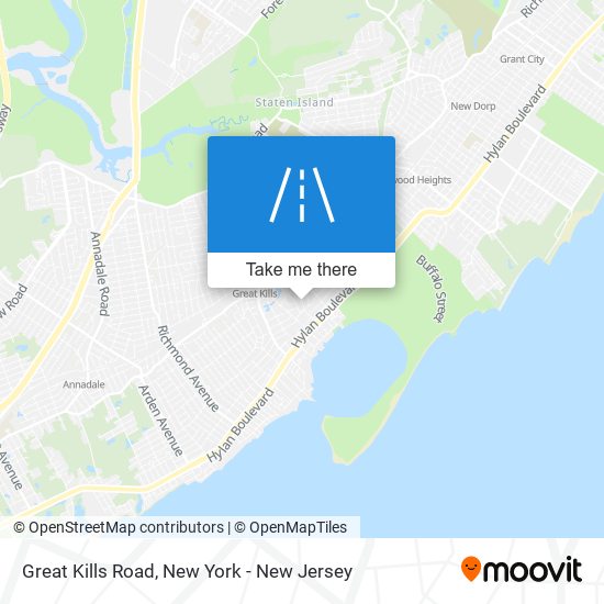 Mapa de Great Kills Road