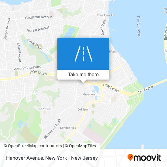 Hanover Avenue map