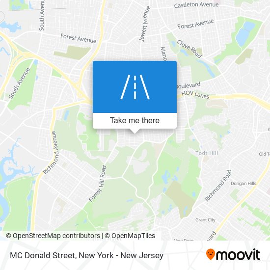 MC Donald Street map