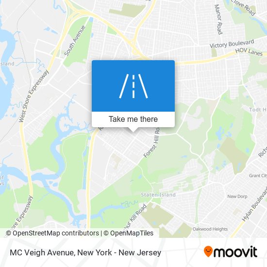 MC Veigh Avenue map