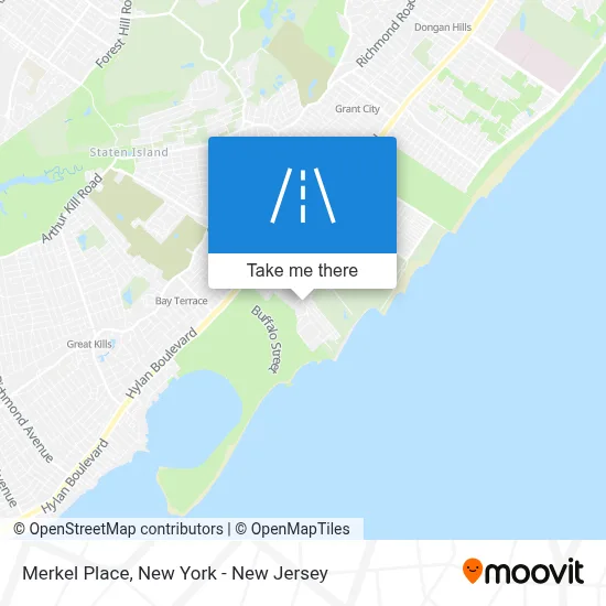 Merkel Place map