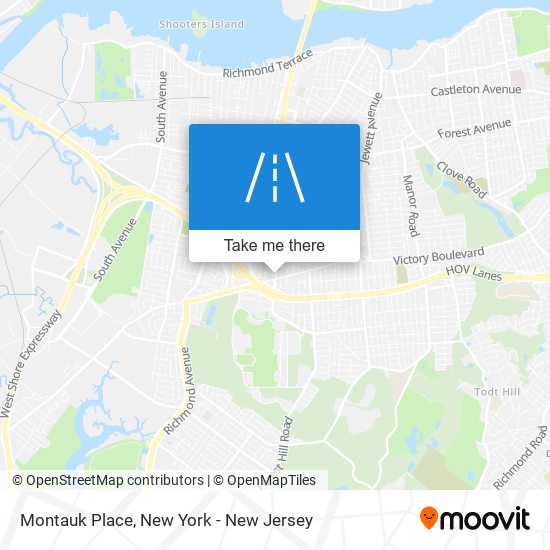 Montauk Place map