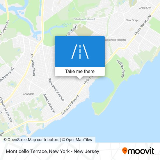 Monticello Terrace map