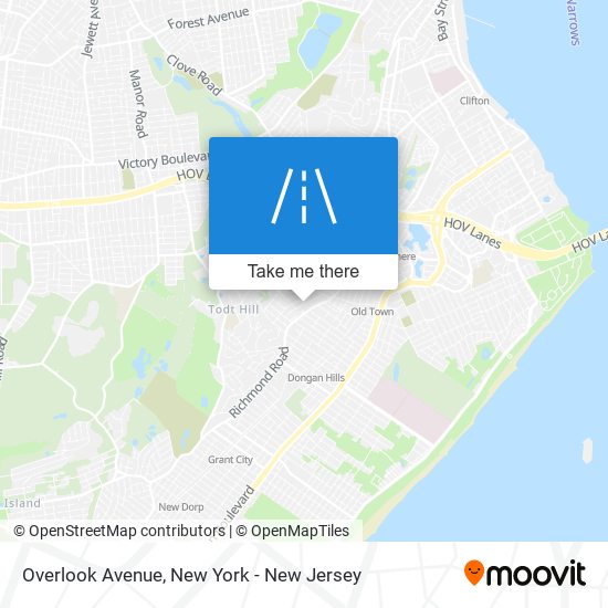 Mapa de Overlook Avenue