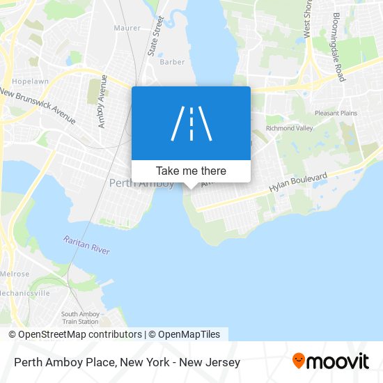 Perth Amboy Place map