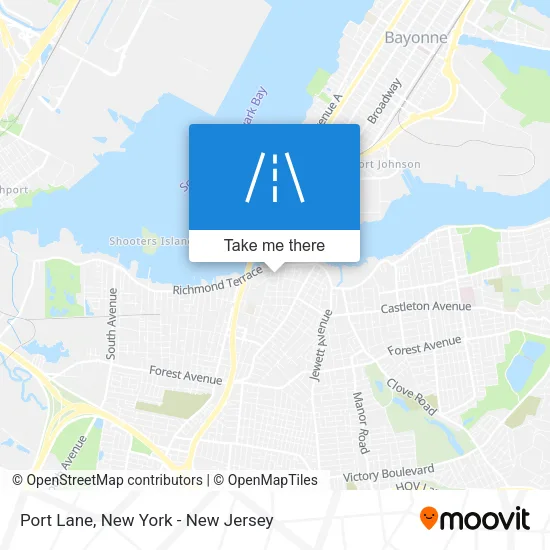 Port Lane map