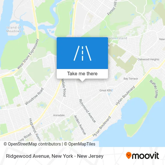 Ridgewood Avenue map