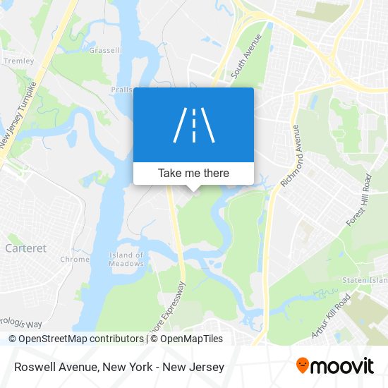 Roswell Avenue map