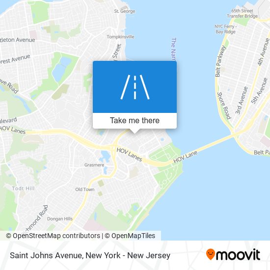 Saint Johns Avenue map