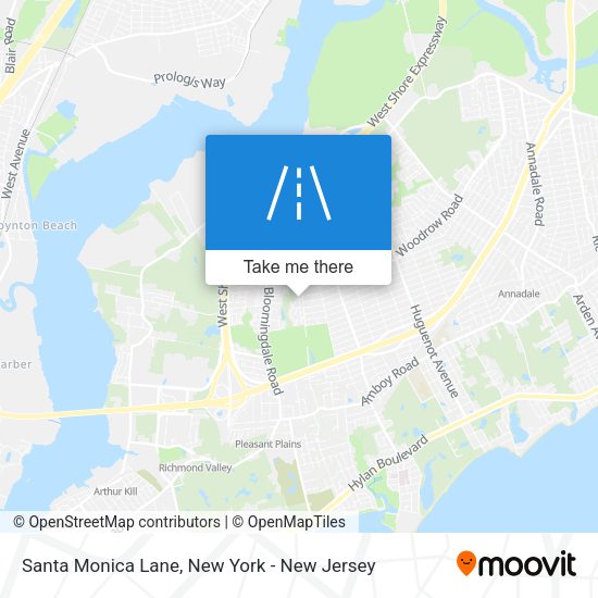 Mapa de Santa Monica Lane