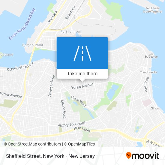 Sheffield Street map