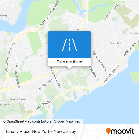 Tenafly Place map