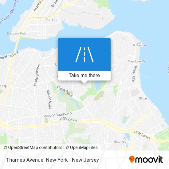 Thames Avenue map
