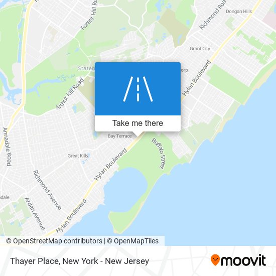 Thayer Place map