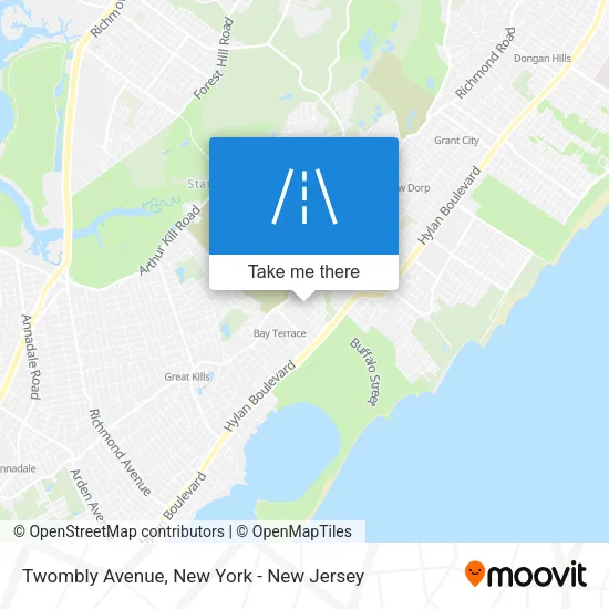 Twombly Avenue map