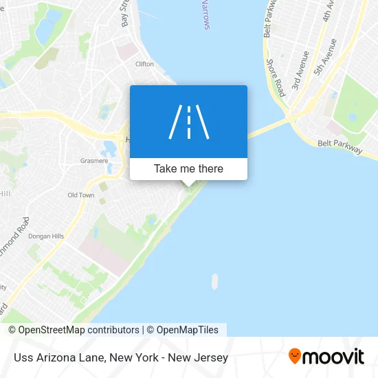 Uss Arizona Lane map