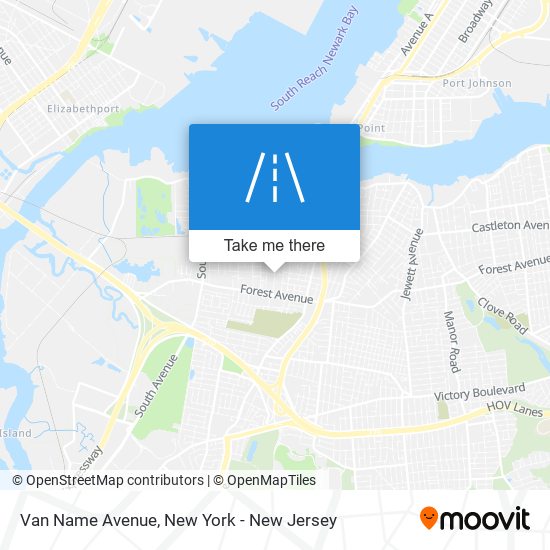 Van Name Avenue map