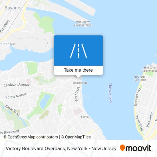 Victory Boulevard Overpass map